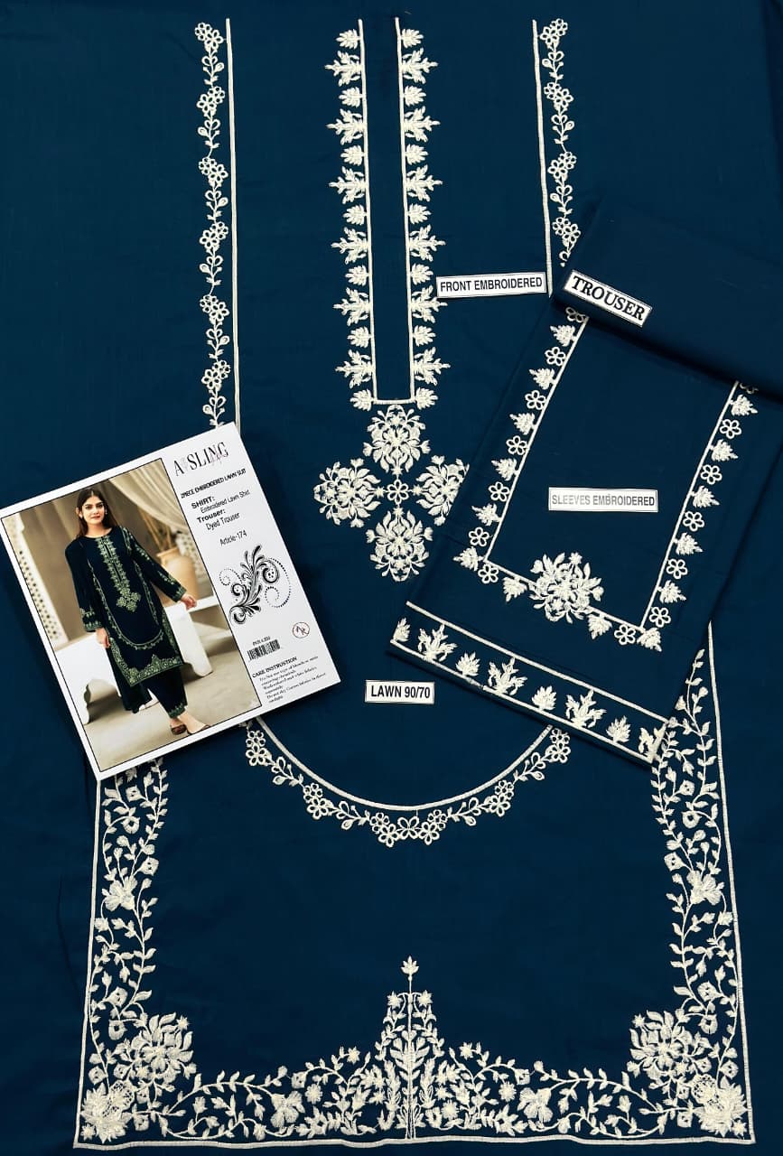 AISLING LAWN 2PC EMBROIDERED