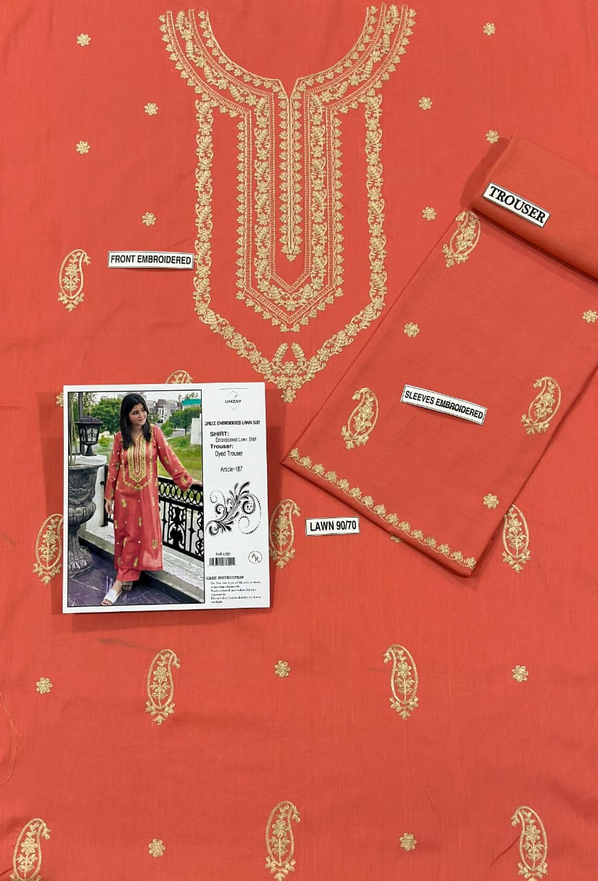 AISLING LAWN 2PC EMBROIDERED
