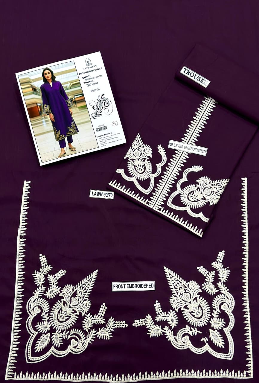 AISLING LAWN 2PC EMBROIDERED